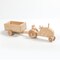 Eli & Mattie Amish Made Handcrafted Child Tractor and Trailer Toy Set